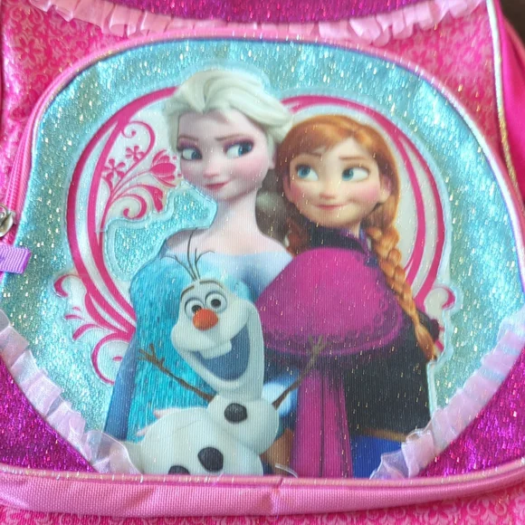 Disney Frozen Backpack, Pink and Purple - Picture 2 of 5
